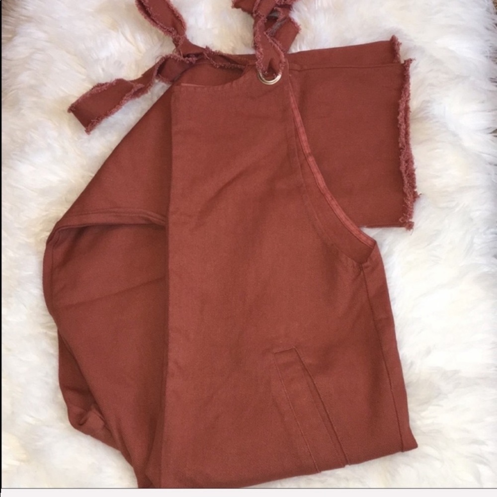 Brynns Rusty Fringe Overalls - Picture 3 of 5